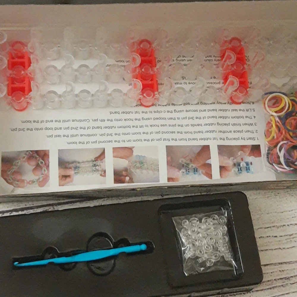 Loom Bands Colorful Bands Rubber Bands Accessories Kit OPEN BOX COMPLETE